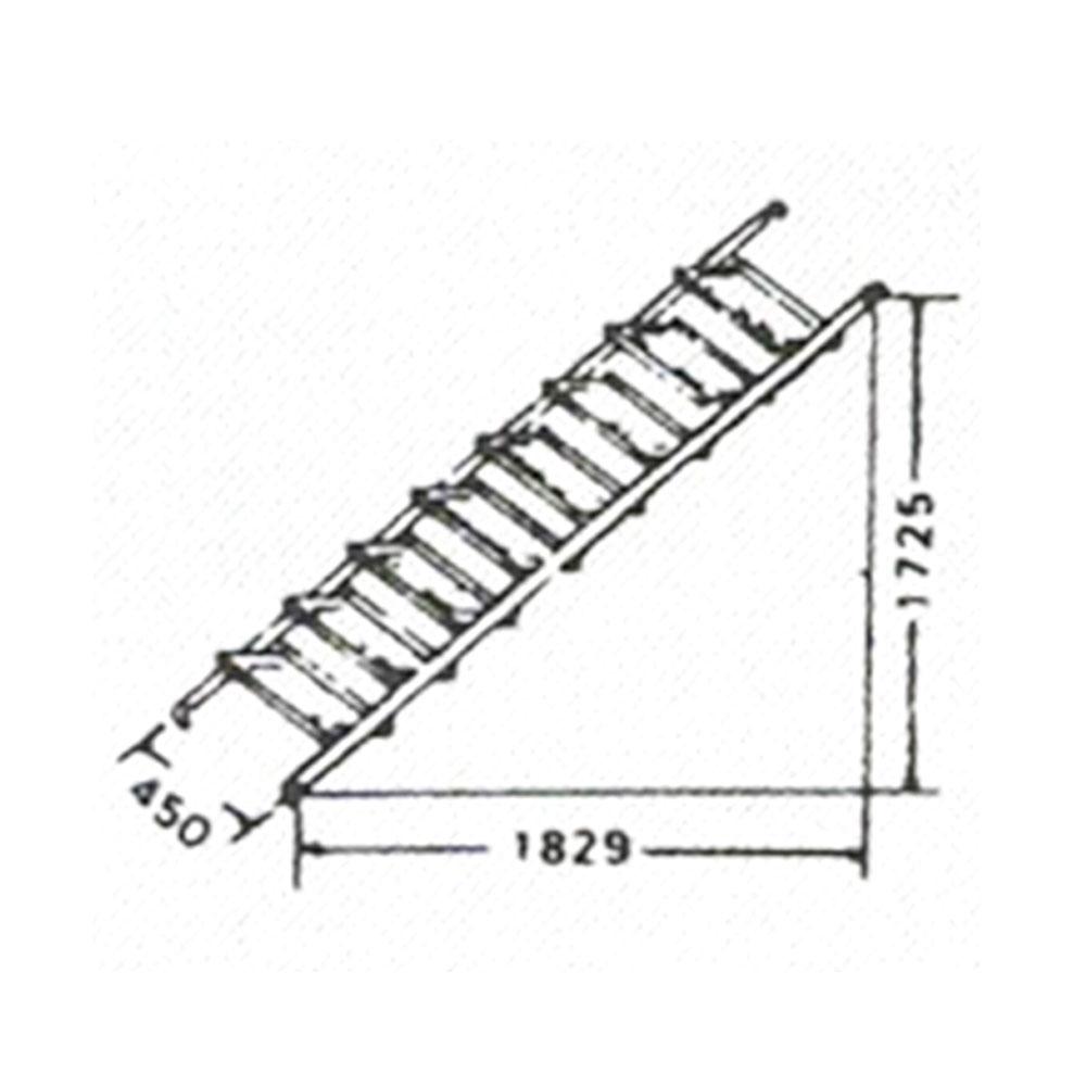 Light Duty Scaffolding Step Ladder/Ladder Stair 450MM X 1829MM X 1725MM